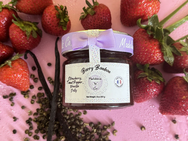Strawberry Timut Pepper Vanilla Jelly Jam – Madeleine & Co.
